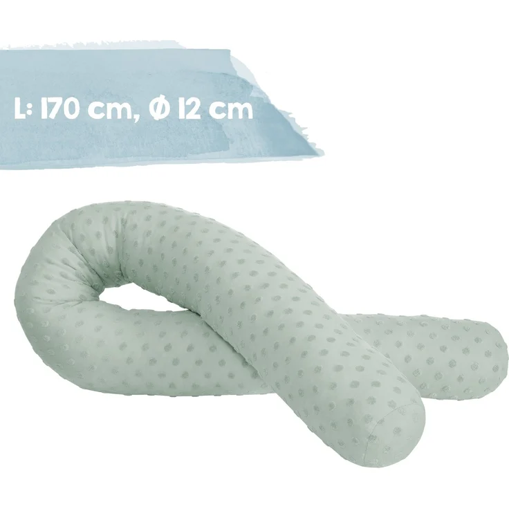 roba Geschenkset 'Lil Planet' - Bio-Bettschlange - Babydecke - Schmusetuch - Frosty Green – Bild 2