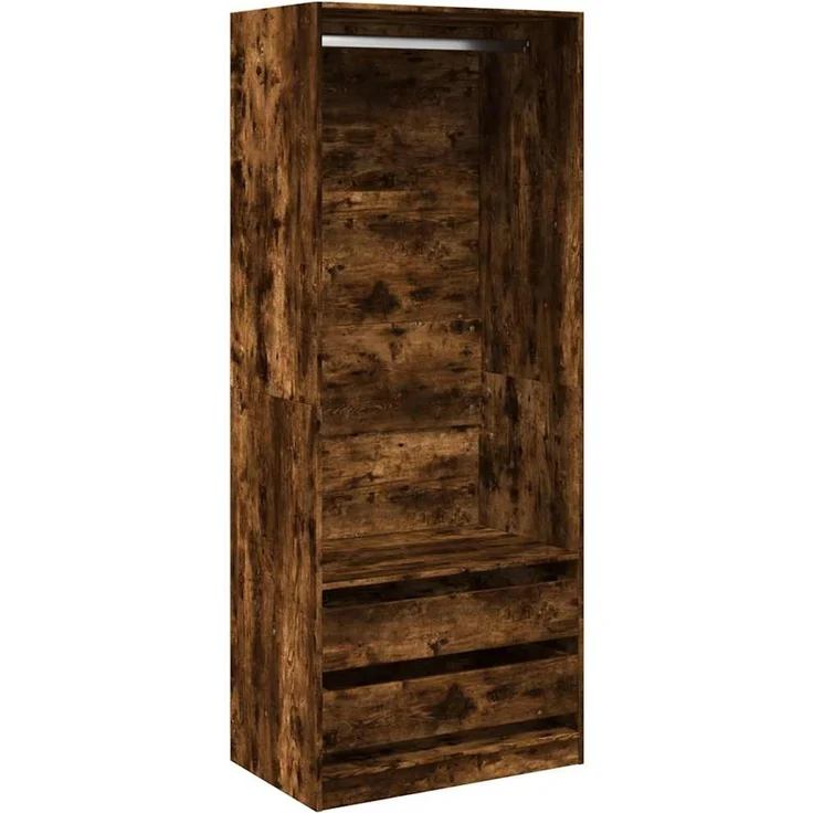 vidaXL Kleiderschrank Räuchereiche 80x50x200 cm Holzwerkstoffs 3307751 – Bild 2
