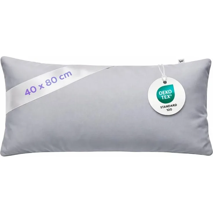 Wolkenfeld Kissenbezug Mikrofaser Kissenbezug - Allergiker Kopfkissenbezug - unfassbar weich, Größe 80x80, 40x80 und 70x90 cm I versteckter Reißverschluss