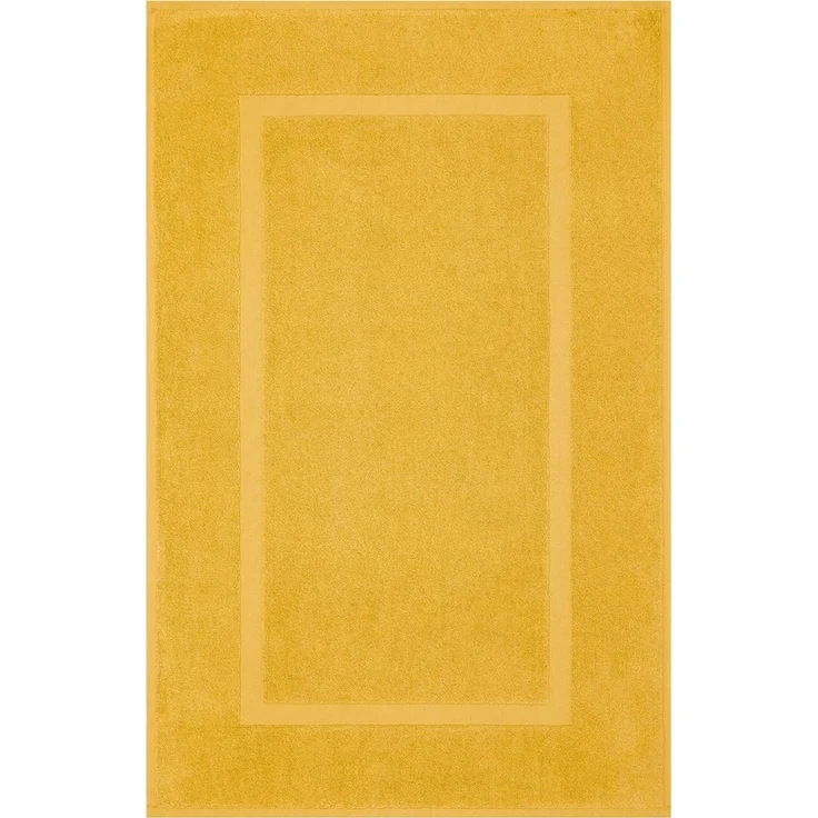 Hammetex Badvorleger Set 2 Teilig, 100% Baumwolle Duschvorleger für Badezimmer, Saugfähig Waschbar Bad Fußmatten 51x86 cm Große Badematten, Mustard (Gelb) – Bild 3