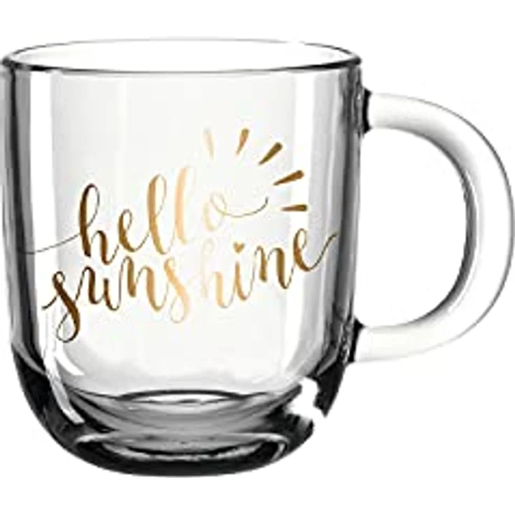 Leonardo Tasse Emozione hello sunshine, Glastasse, Becher, Kalk-Natron Glas, mehrfarbig, 400 ml, 046413 – Bild 2