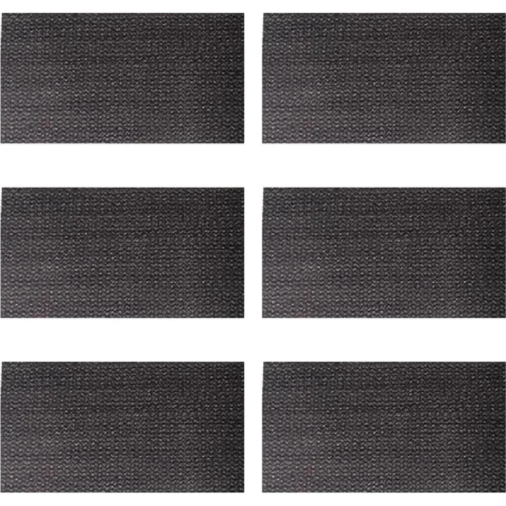 Platz Set Tischdeckchen 30x45 cm grau meliert 6 Stück – Bild 2