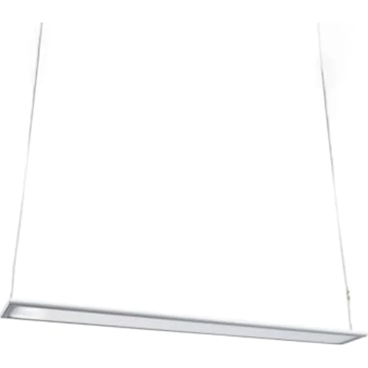 Arcchio LED Pendelleuchte Büro, flaches Panel mit 2830lm, 3000K, Uplight und Downlight, weiß, 120x15x1,9 cm