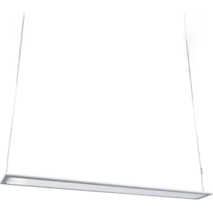 Arcchio LED Pendelleuchte Büro, flaches Panel mit 2830lm, 3000K, Uplight und Downlight, weiß, 120x15x1,9 cm – Bild 1