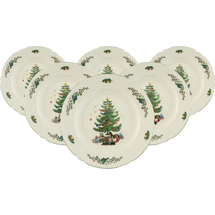 Seltmann Weiden Marieluise Weihnachten Speiseteller ø 25,3 cm 6er Set