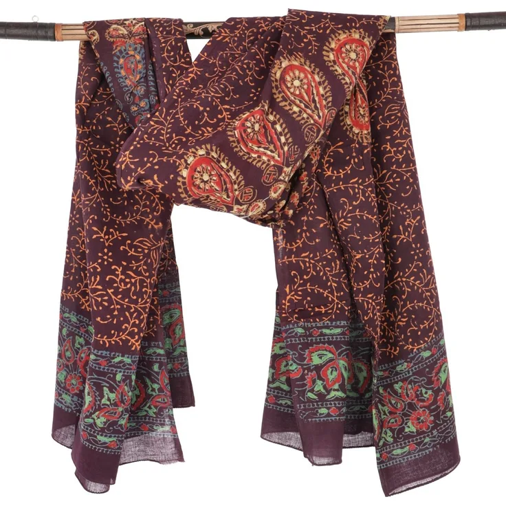Guru-Shop Sarong Leichter Mandala Pareo, Sarong, handbedrucktes..