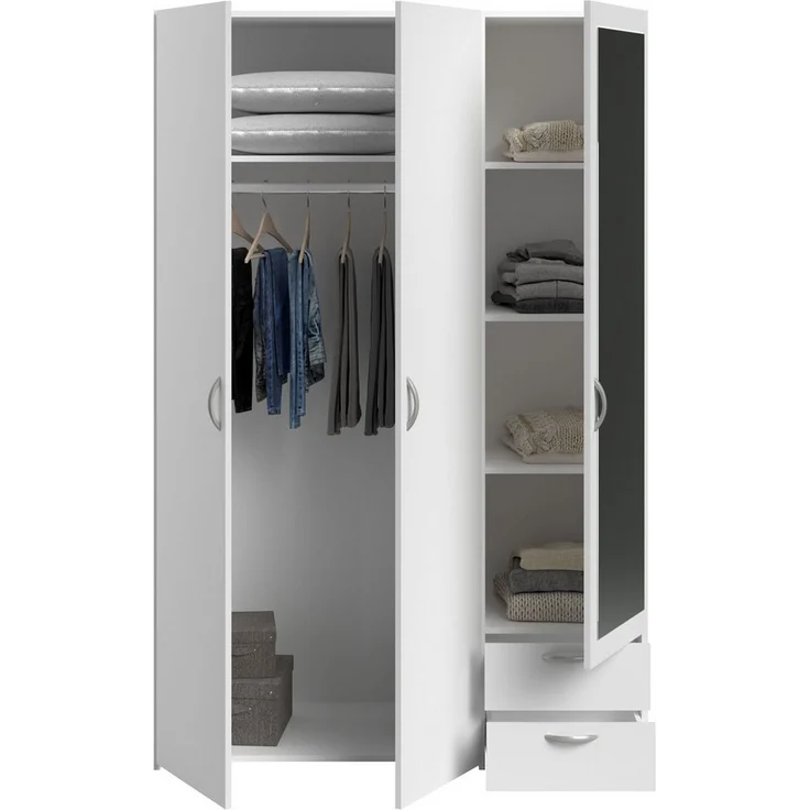 Parisot Daily 4 Kleiderschrank – 3 Türen, 120 x 185 x 51 cm – Bild 2