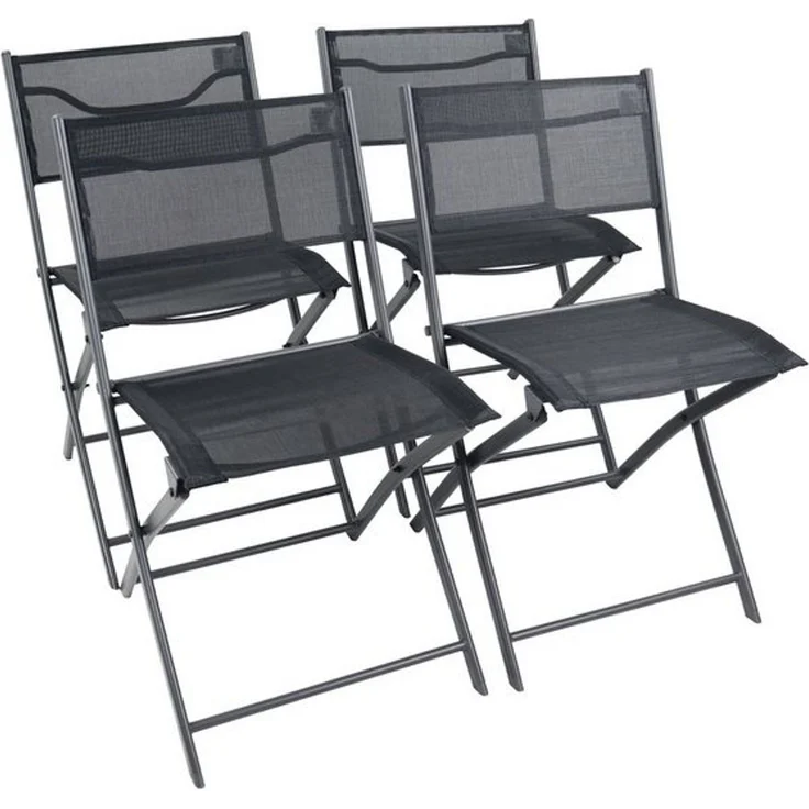 VCM Gartenstuhl Sumila 920263 Schwarz H. 79 x B. 45 x T. 46 cm – Bild 4