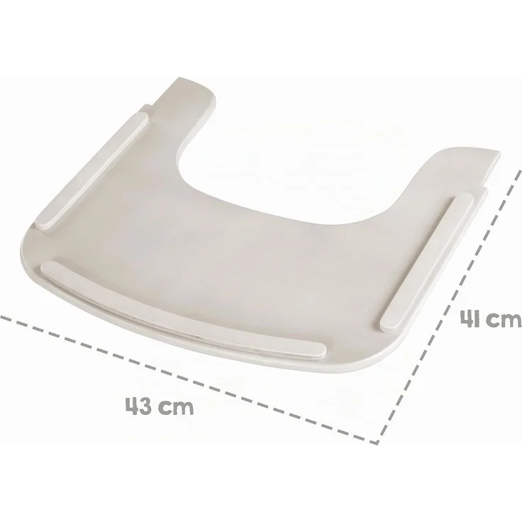 roba Essbrett aus Holz - Erweiterung & Zubehör für Hochstuhl Sit Up Flex - Kompatibel mit Gurtsystem und Hochstuhlauflagen - ab 6 Monaten - Stone washed – Bild 8