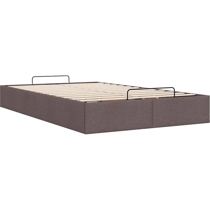 vidaXL Ottoman-Bett ohne Matratze Dunkelbraun 120x190 cm Stoff 3310864 – Bild 8