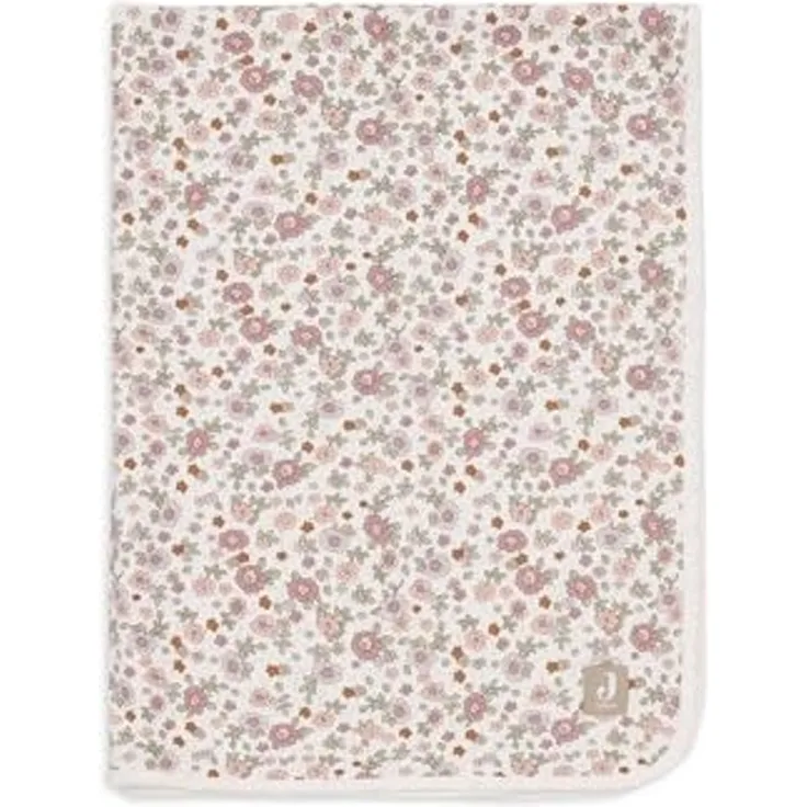 Jollein Retro Flowers Babydecke - Jersey Multicolo