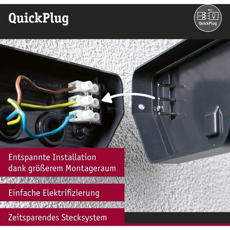 Paulmann 94840 LED Aussenwandleuchte Azalena Bewegungsmelder IP44 3000K – Bild 5