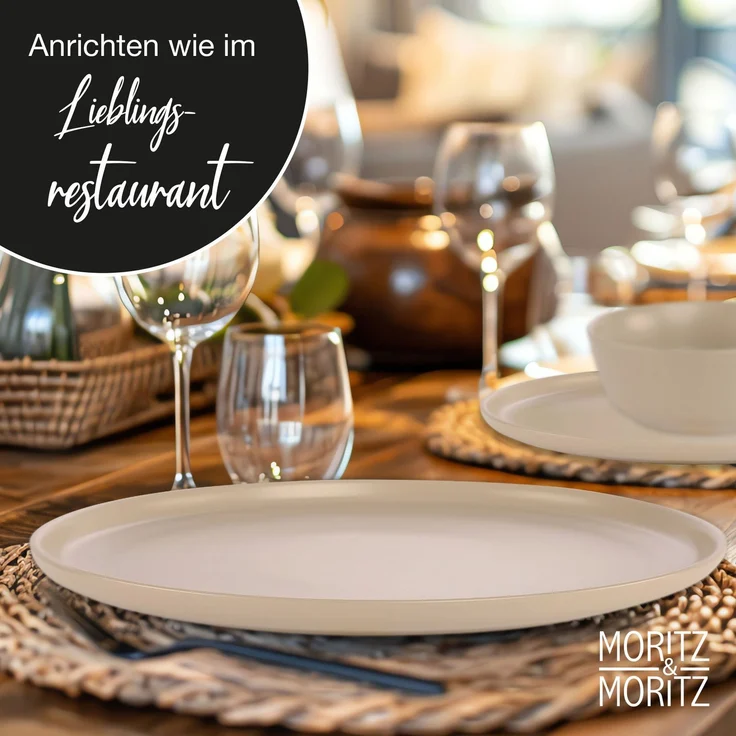 Moritz & Moritz NORDIC 18tlg Geschirrset Taupe – Bild 6