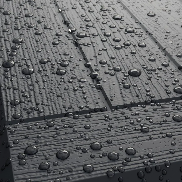 Casaria Auflagenbox Lille (1 St), 190L UV-beständig Griffmulden Verschließbar Balkon Holz-Optik Grau – Bild 3