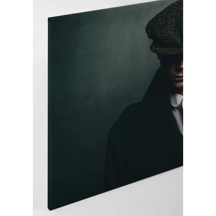 Leinwandbild Mann Grün Schwarz 90x60 DD120414 Keilrahmen Wandbild Leinwand – Bild 9