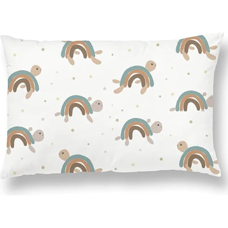 Kinderkissen Mit Kopfkissenbezug Aus Baumwolle- Kopfkissen Geeignet Für 3 Bis 10 Jahre - Größe 60x40 cm - Weiches Kissen Hypoallergen Maschinenwaschbar - Ideal Fürs Bett, Reisen und Schläfchen – Bild 2