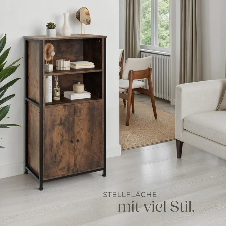 tectake Highboard Doncaster (Highboard, Montagematerial, Montageanleitung), Industrial Style – Bild 8