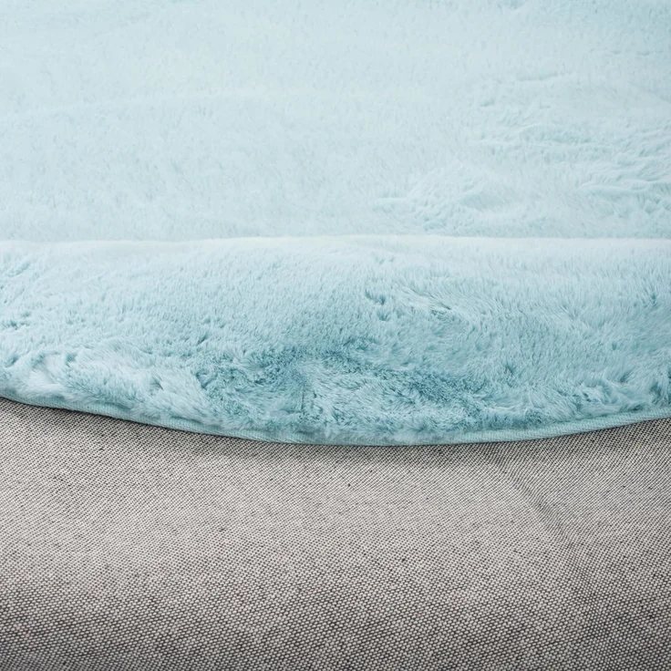Pergamon Fellteppich Fellteppich Luxus Super Soft Plush Rund, Rund, Höhe: 25 mm – Bild 4
