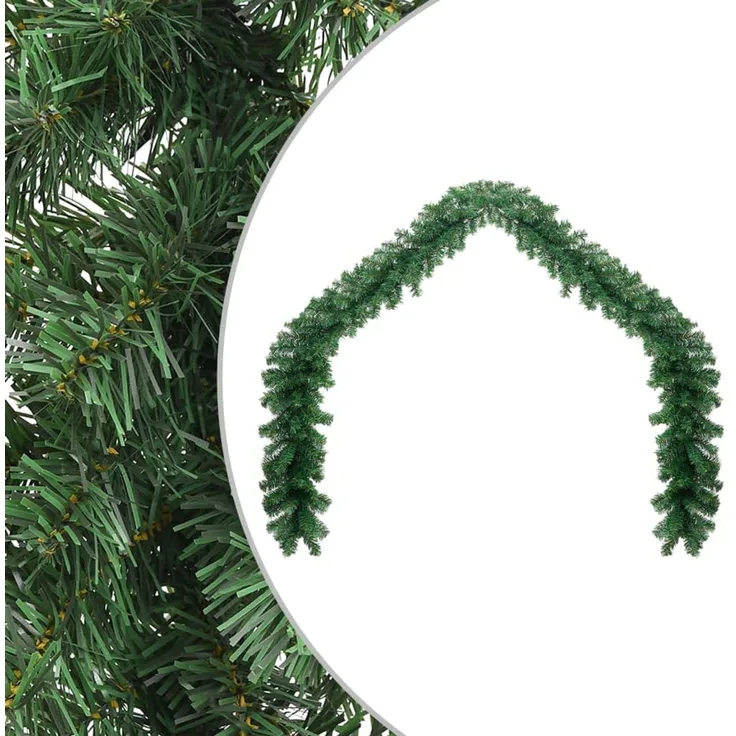 vidaXL Weihnachtsgirlande PVC 10 m 246404