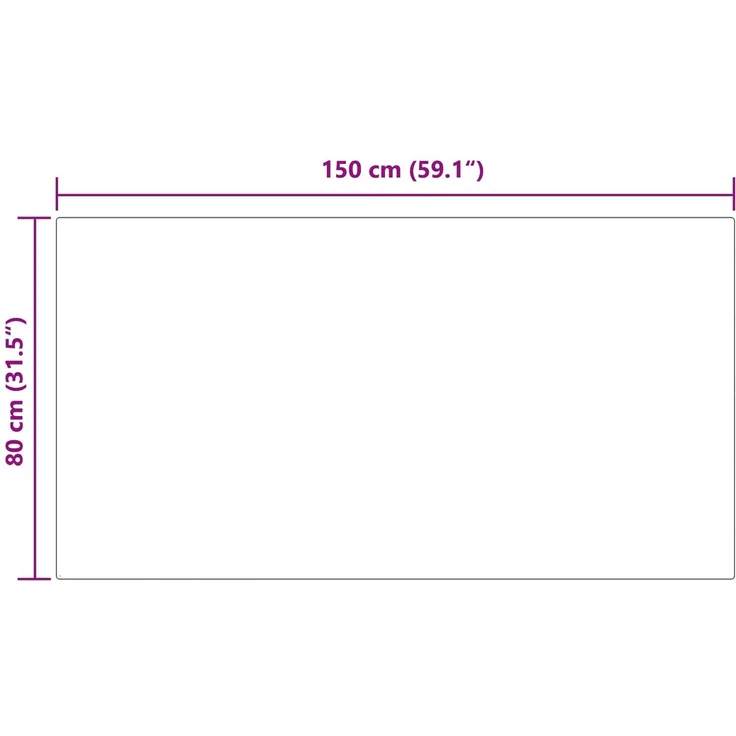 vidaXL Kunstschaffell Teppich Tafalla Schwarz 80 x 150 cm Polyester 42021566 – Bild 9