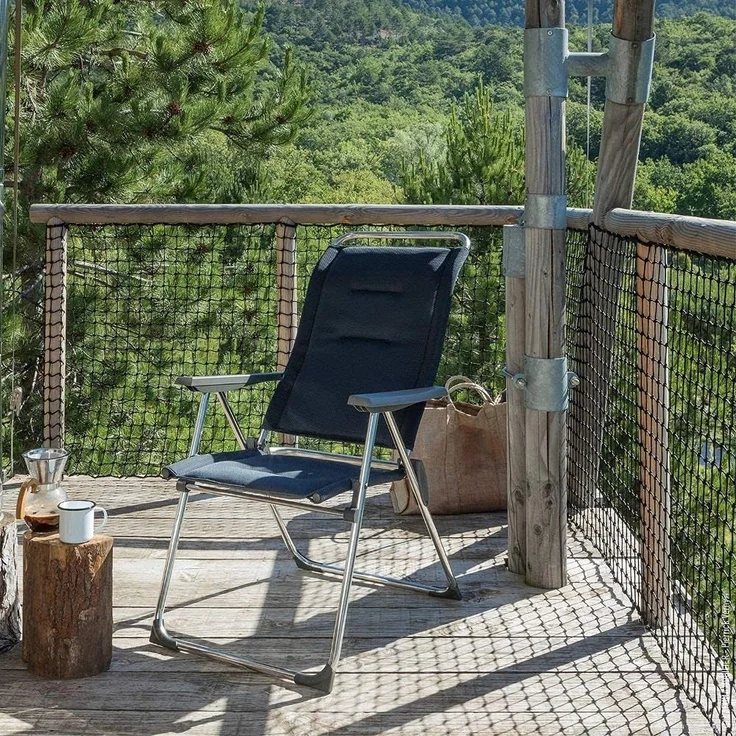 Lafuma Kompakter Klappstuhl für unterwegs, ALU CHAM, Air Comfort, Taupe, LFM2771-6899 – Bild 2