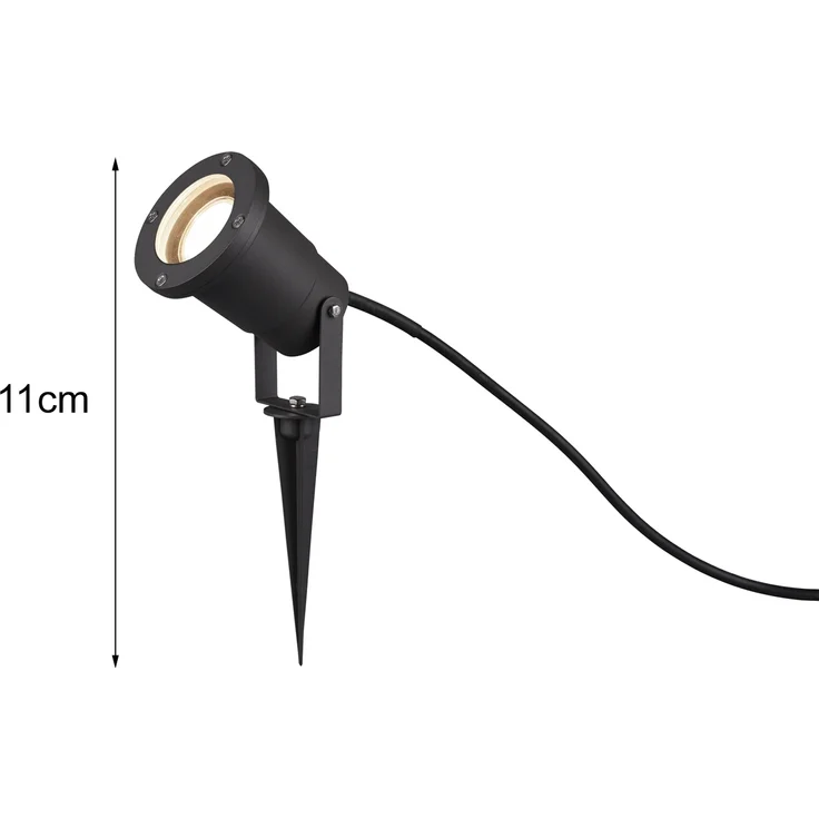 Schwenkbarer LED Garten Baumstrahler 3er Set mit Erdspieß & 5m Anschlußkabel – Bild 4