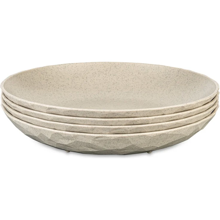 KOZIOL Speiseteller CLUB PLATE, 4-tlg, spülmaschinengeeignet, melaminfrei, 220 mm – Bild 5