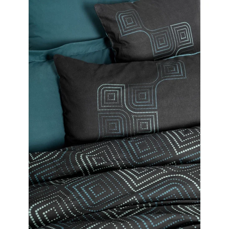 L'Essentiel Maison Bettwäsche Set Relax Petrol Blau, Ranforce, 2 teilig, 100% Baumwolle Ranforce – weich, atmungsaktiv & hautfreundlich – Bild 2