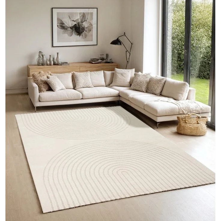 the carpet Teppich Elisa, rechteckig, Höhe: 12 mm, moderner Wohnzimmer Teppich weicher Flor – Bild 2
