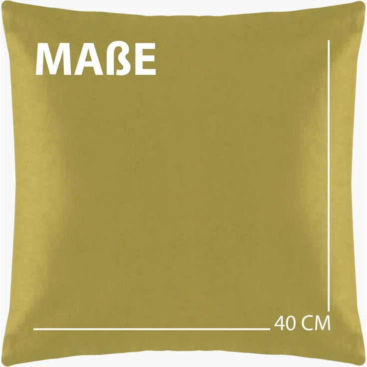 Dekokissen 40x40 im 5er Pack ( Grün ), Kissenbezug aus 100% Baumwolle - Dekoratives Kissen, weicher Bezug - Öko Tex - in vielen Farben – Bild 2