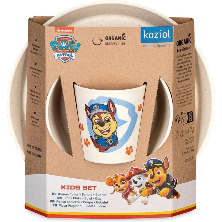 KOZIOL Kindergeschirr Paw Patrol Grow 3-teilig – Bild 3