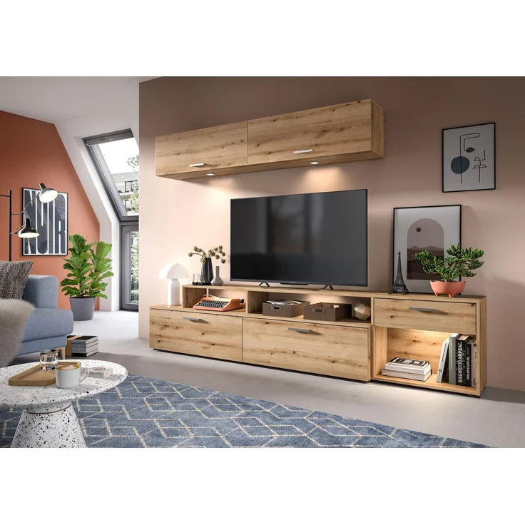 Wohnwand Race - Evoke Oak – Bild 5