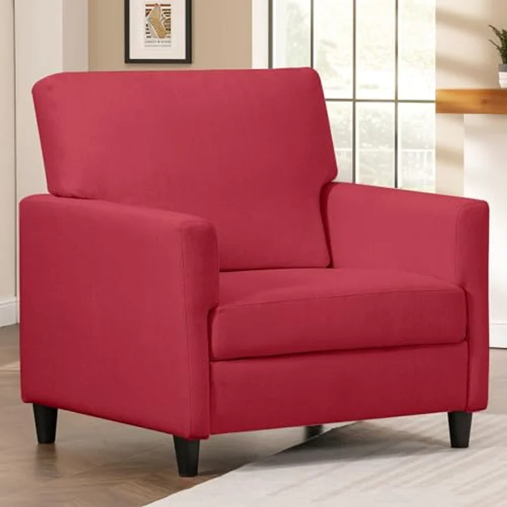 COMHOMA Relaxsessel Fernsehsessel TV-Sessel Loungesessel Wohnzimmer Einzelsofa, mit Weicher Memory-Schaum Leinenbezug – Bild 3