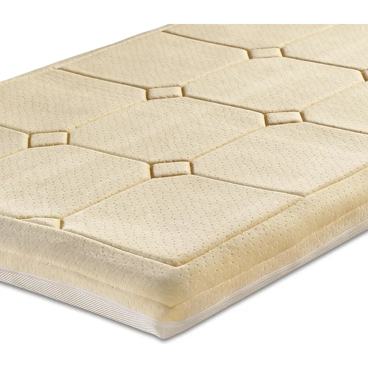 Bestschlaf Visko-Mineralschaum Klima-Wendeauflage, 6cm dick 140x200 cm, Champagner