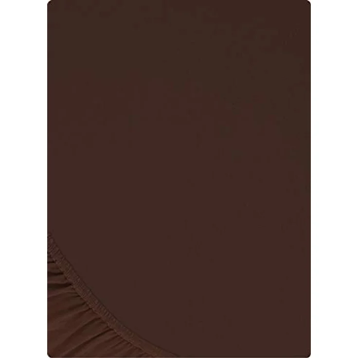 Buymax® Spannbettlaken 120x200 cm Baumwolle 100% Spannbetttuch Bettlaken Jersey, Matratzenhöhe bis 25 cm, Farbe Schokobraun – Bild 10