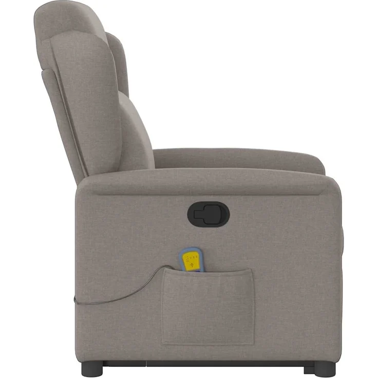 vidaXL Massagesessel mit Aufstehhilfe Taupe Stoff 3303151 – Bild 5