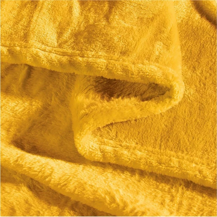 Wohndecke Wohndecke 5er-Pack "Amarillo", REDBEST, Fleece Uni – Bild 2