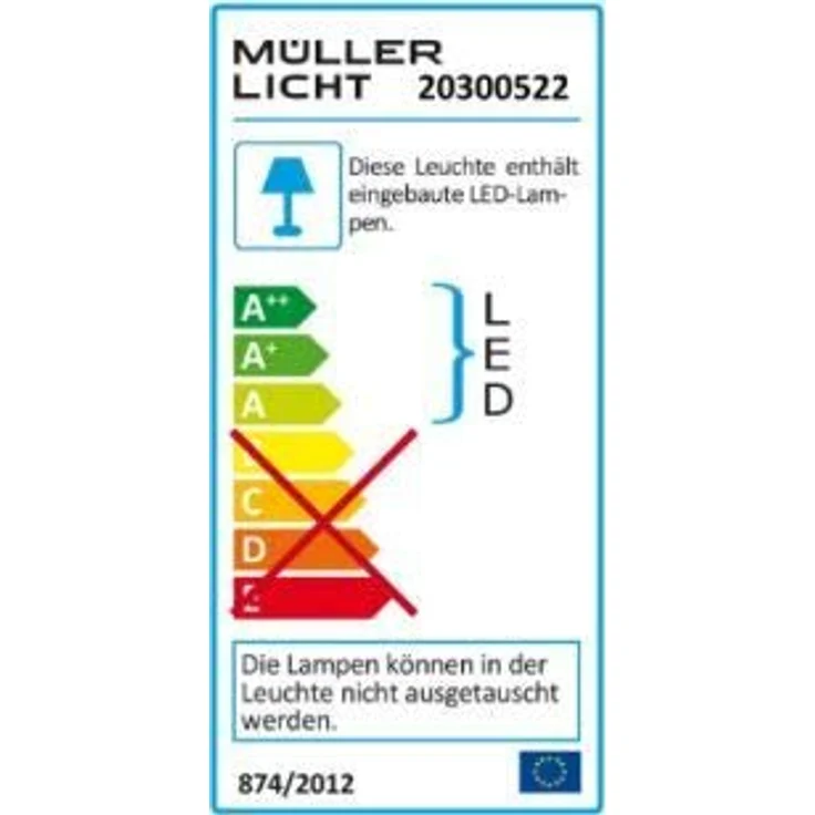 Müller-Licht LED Werkstattleuchte Basic - 2-flammig für Wand- und Deckenmontage - koppelbar - 60 W - 4000 K - 5000 lm - Aluminium - weiß 20300522, 1 Stück (1er Pack) – Bild 3