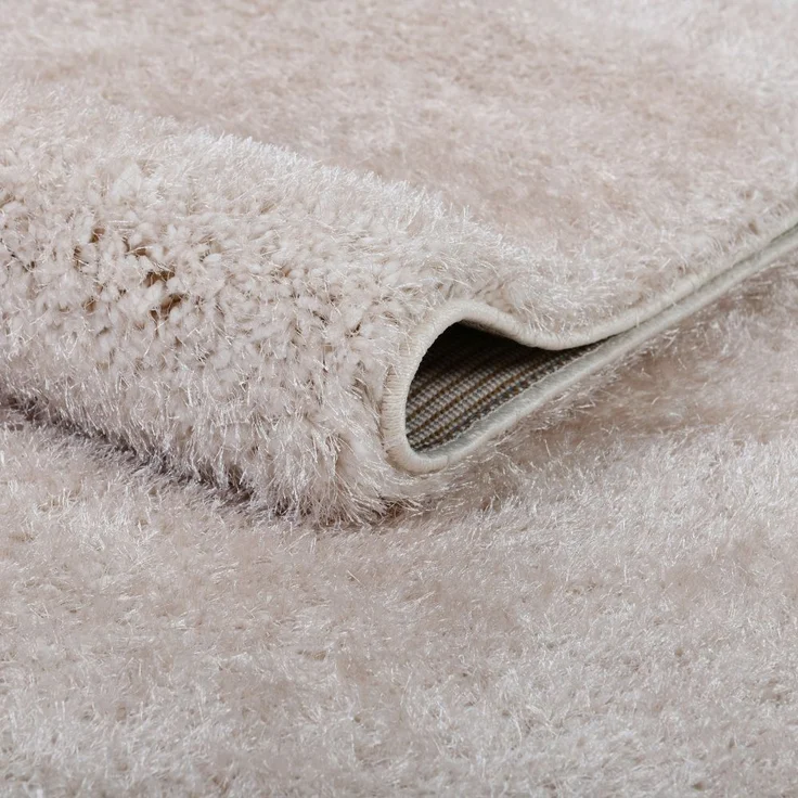 HOME DELUXE Hochflor Teppich SOFI - 110 x 60 cm Beige – Bild 3