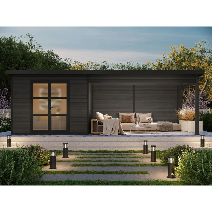 WPC Gartenhaus + Terrasse Modell Lounge XL – Bild 2