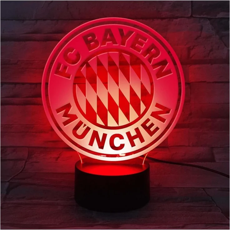 FC Bayern München LED Tischleuchte FC Bayern München LED - Logo – Bild 3