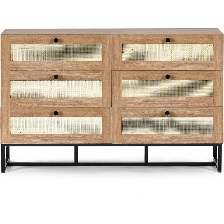 Julian Bowen Bali Kommode mit 6 Schubladen, Eiche – Bild 3