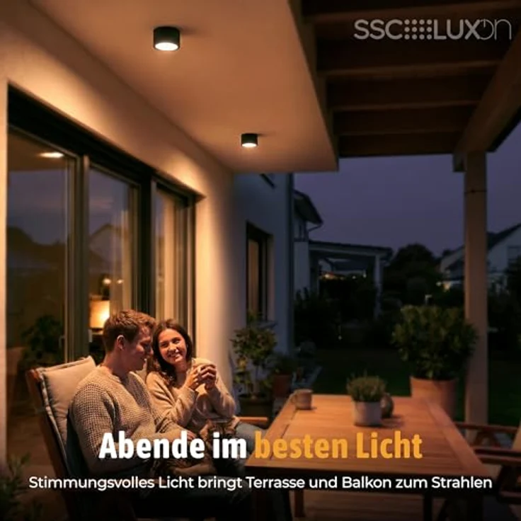 SSC-LUXon CELI-WX Aufbaustrahler flach, 4er Set, IP44, schwarz, Fassung für 1x GX53 (ohne Leuchtmittel) – Bild 5