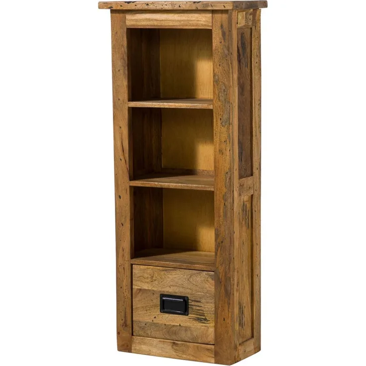 Hängeschrank Mango 50x26x120 natur lackiert RAILWAY #180