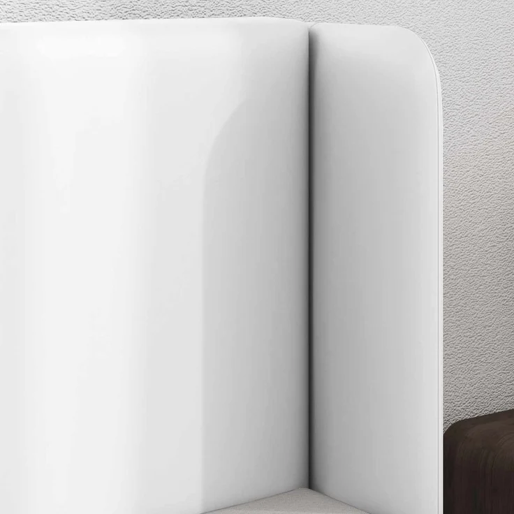 vidaXL Kopfteil Ohr Weiß PVC 346585 – Bild 4