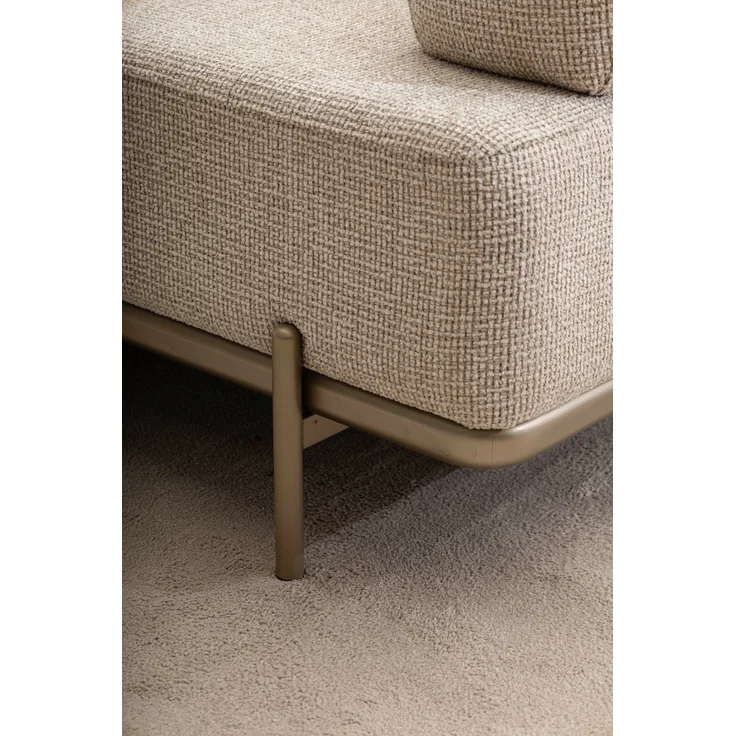 Ecksofa "Norella" mit Hocker-Beige – Bild 8