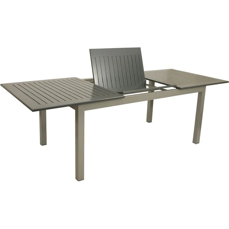Ausziehtisch BAJAZZO 175/245x100 cm, Aluminium grau