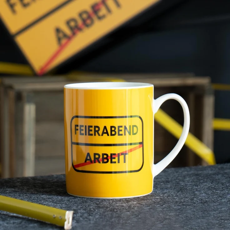 GRUSS & CO XL-Tasse mit Motivdruck "Feierabend" | große Kaffeetasse, Porzellan, 60 cl, Becher mit Spruch | lustiges Geschenk, Männergeschenk | 48924 – Bild 2