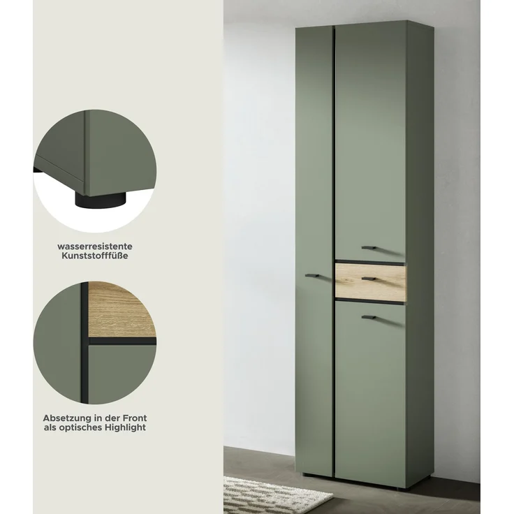 Aqua Hochschrank in Sage Green Nachbildung – Bild 8