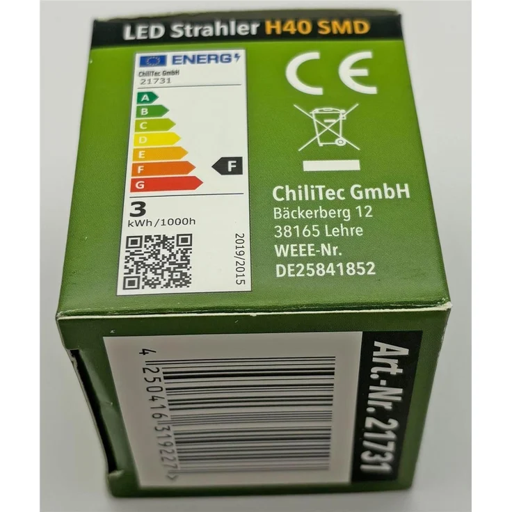 LED Strahler MR16 "H40 SMD"120°, 3000k, 330lm, 12V/3W, warmweiß – Bild 7